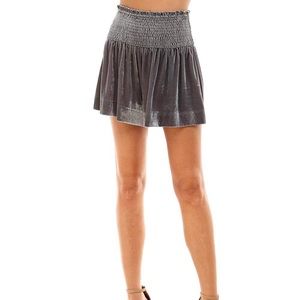 TCEC Velvet Smocked Shorts